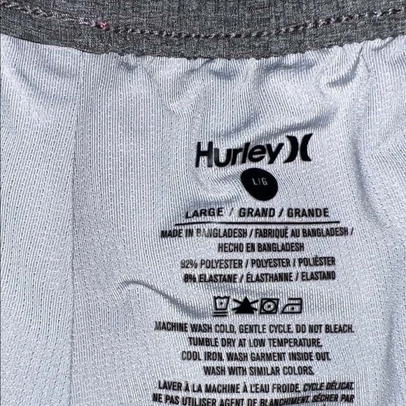 Hurley Men’s Swim Trunks Large - Picture 2 of 9